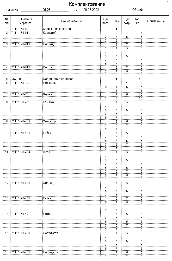 Комплектовочная ведомость образец гост excel